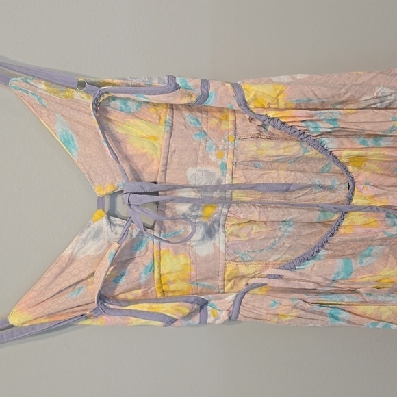 Free People Women Wisteria in Light Combo Maxi dress sz L - Picture 6 of 12